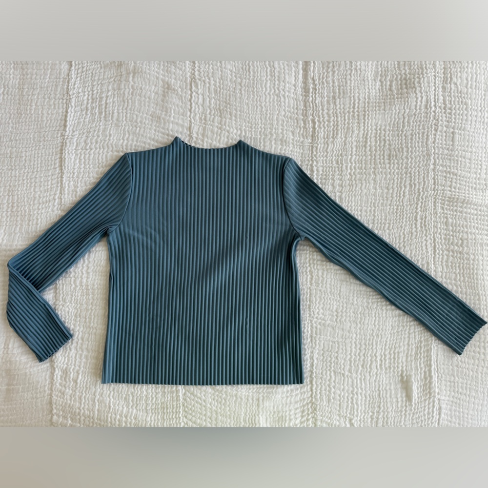 Aritzia Babaton Advocate Blouse in Slab Blue
